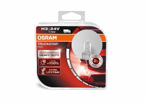 OSRAM TRUCKSTAR PRO® 24V, H3, Duobox