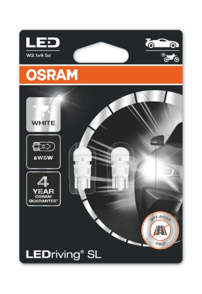 OSRAM LEDrive® 1W LED Innenraumlicht, LEDW5W T10, kaltweiß 6000K