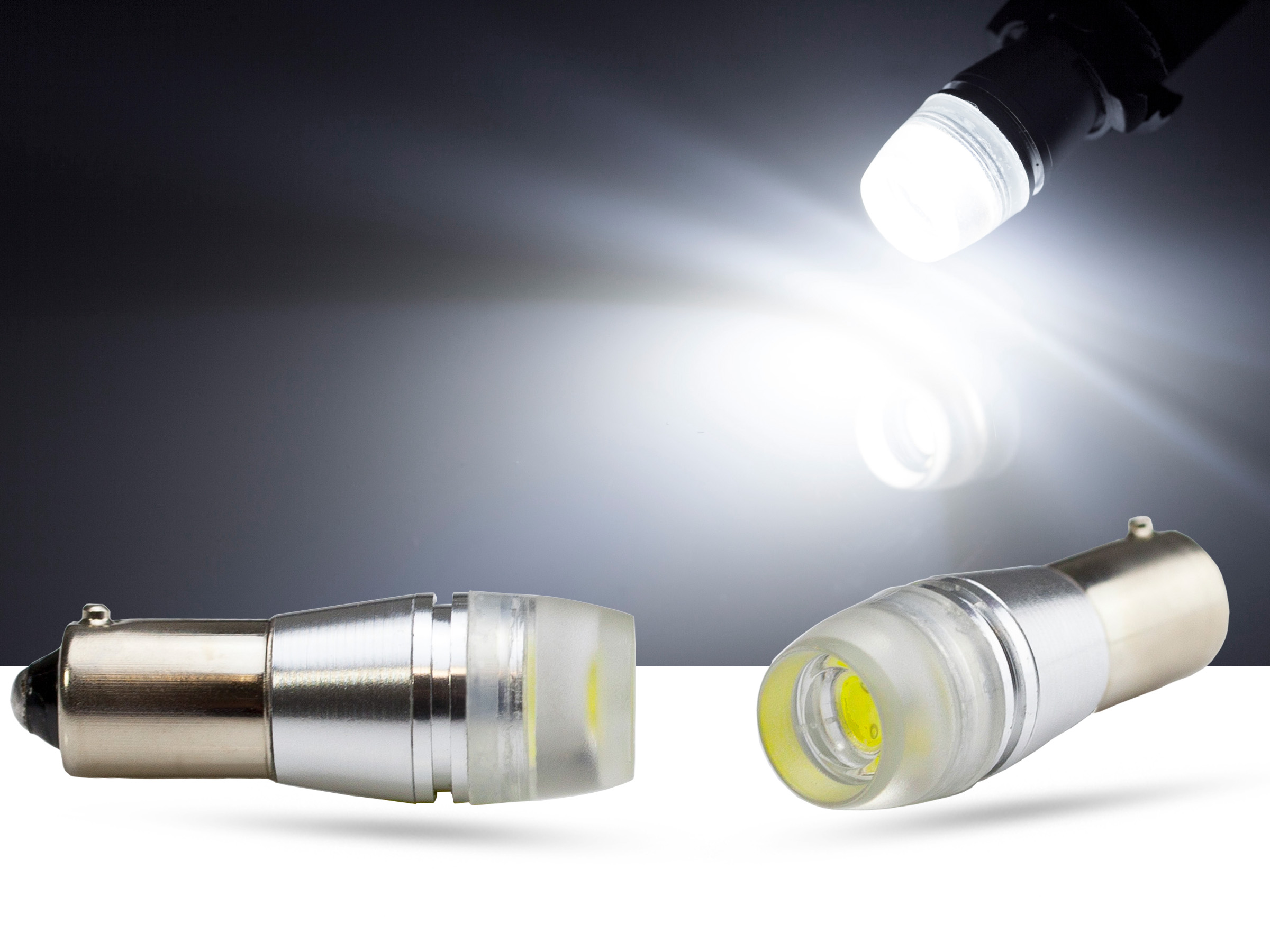 1,5 Watt LED, BAX9s LEDH6W, mit Streulinse, CAN-bus, weiss, LED  Standlichter mit CAN-bus Checkwiderstand, LED Standlichter