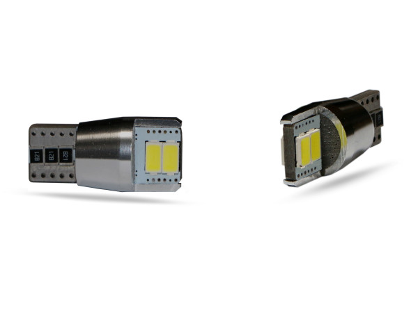 4er SMD LED, Glassockel T10 LEDW5W, CAN-bus, weiss