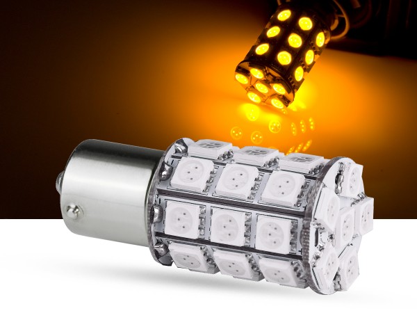 30er SMD LED BA15s, LEDP21W, orange, offroad