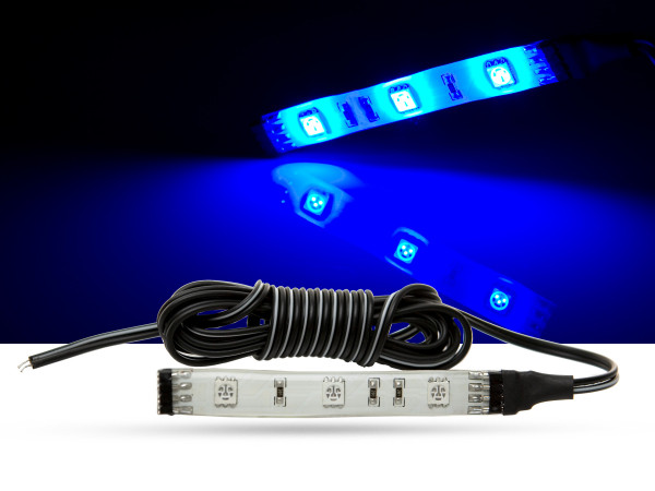 LED Stripe, 10cm, SMD LEDs, 12V, blau