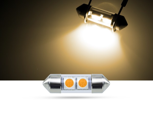 32mm 2x3-Chip SMD LED Soffitte Innenraumlicht, warmweiss