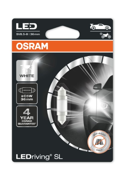 OSRAM LEDriving SL 1W LED C5W Innenraumlicht, kaltweiß 6000K, OSRAM LED  Produkte