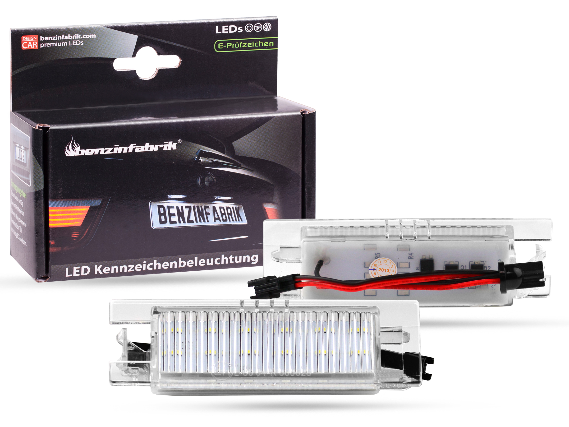 24 SMD LED Kennzeichenbeleuchtung Kennzeichenleuchten Opel E-Prüfzeichen 