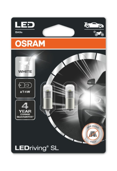 OSRAM LEDrive® 1W LED Innenraumlicht, LEDT4W BA9s, kaltweiß 6000K