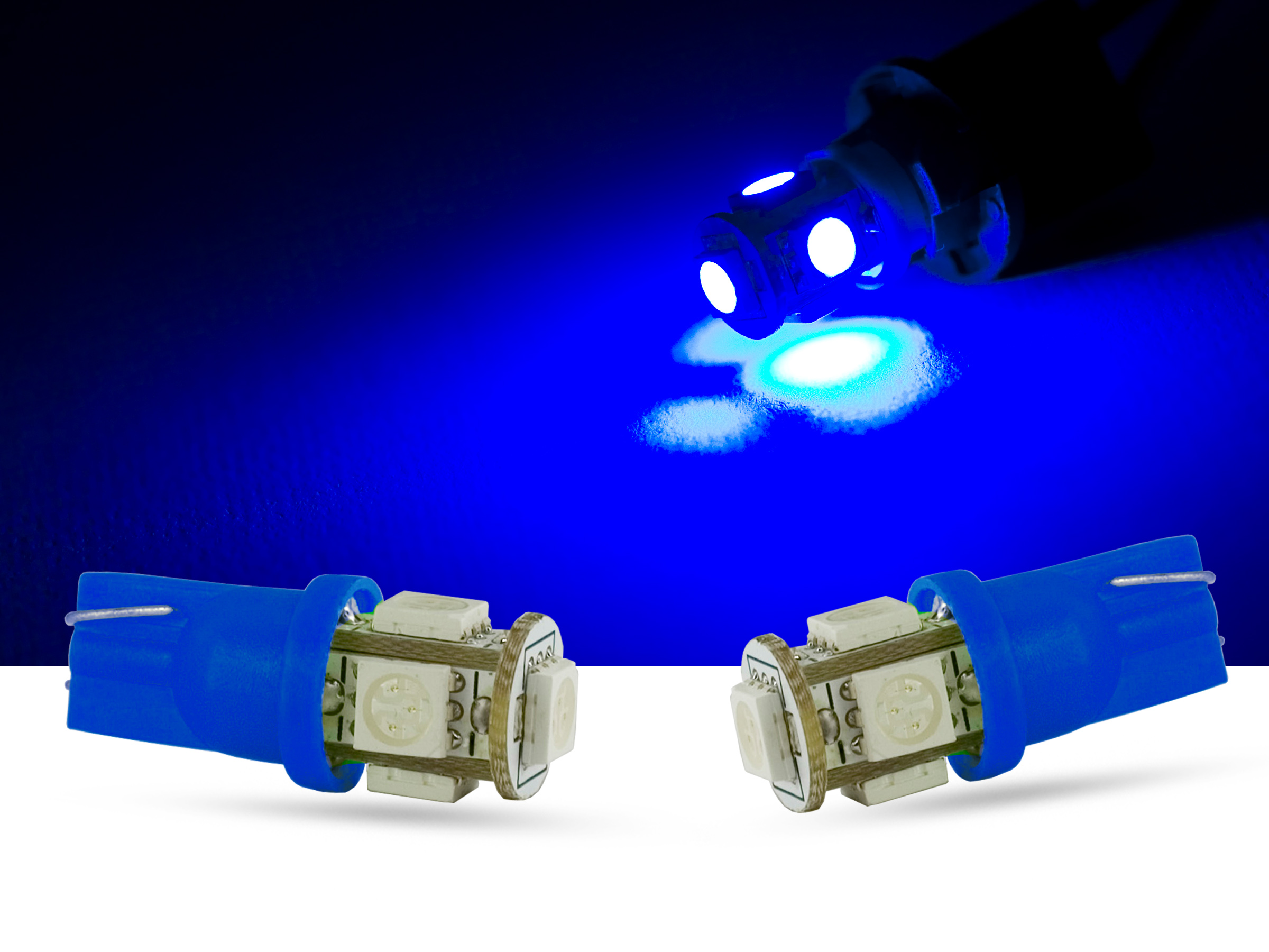 5er SMD LED Innenraumlicht, LEDW5W T10, blau, SMD LED Spots, blau, LED  Spots, Auto Innenraumlicht, LED Auto Innenraumbeleuchtung