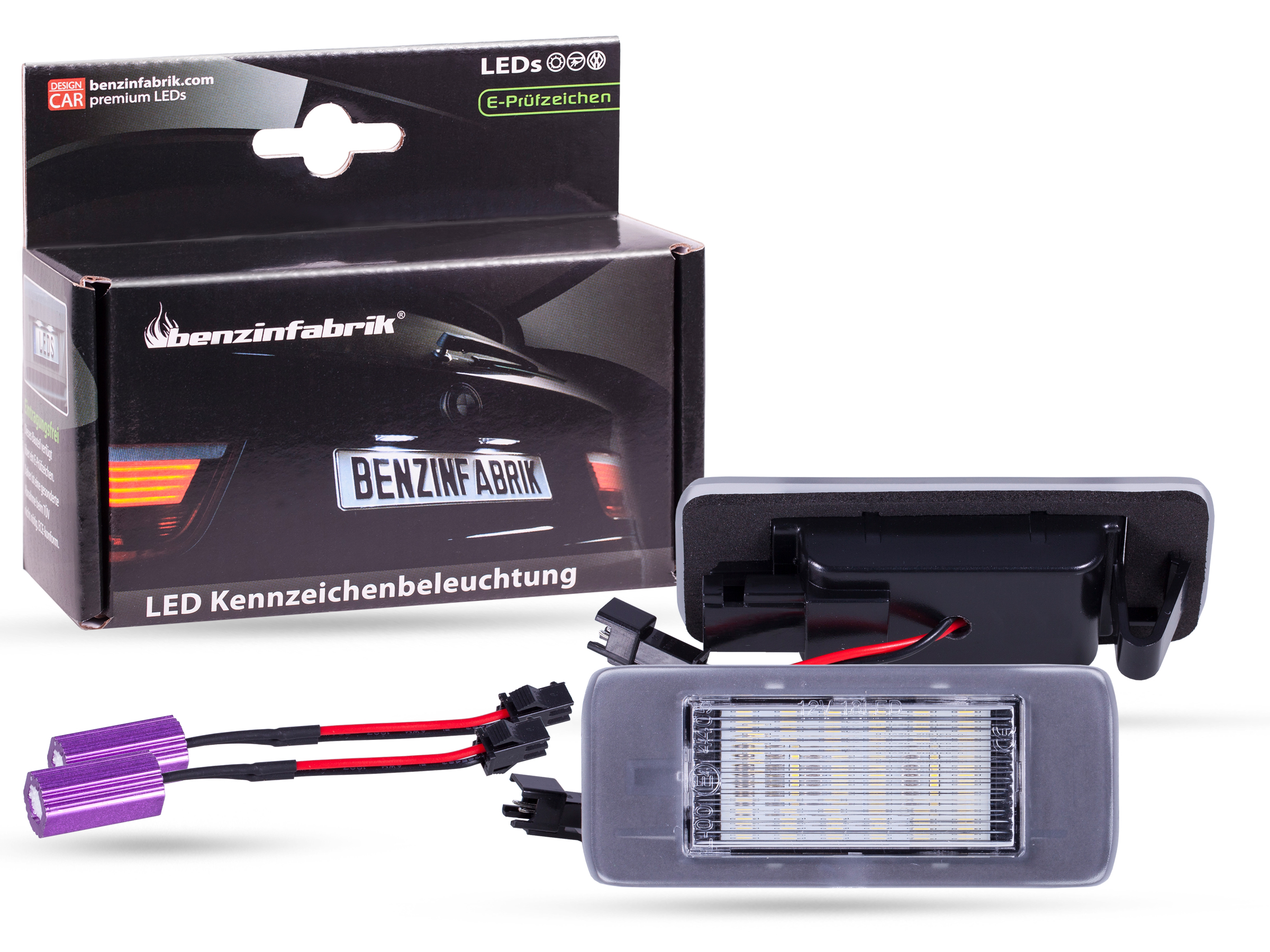 LED Kennzeichenbeleuchtung Module Opel Zafira C, mit E-Prüfzeichen, LED  Kennzeichenbeleuchtung für Opel, LED Kennzeichenbeleuchtung
