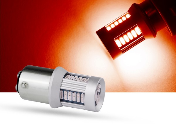 30er SMD LED Spot, BAY15d, LEDR10W, rot, 6 V