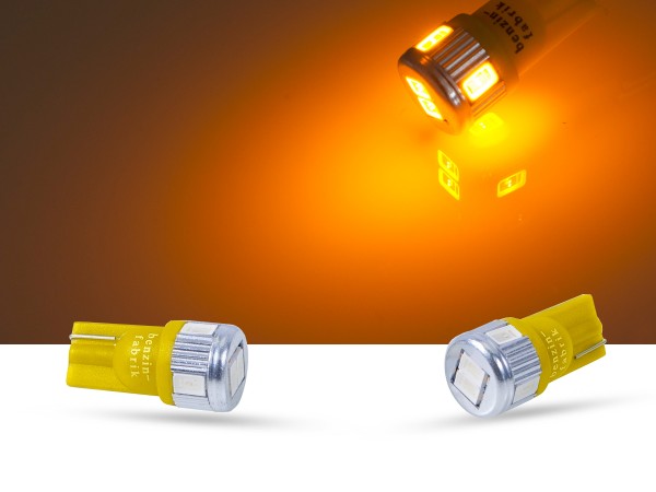 6er SMD LED, Innenraumlicht LEDW5W T10, gelb