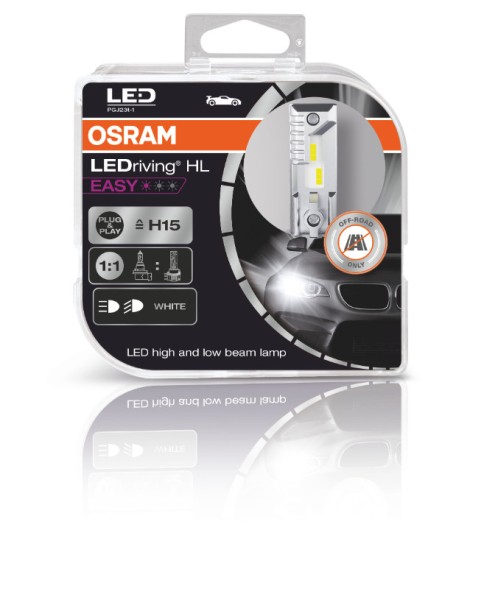 OSRAM LEDriving HL LED Fernlicht Tagfahrlicht EASY H15 12V