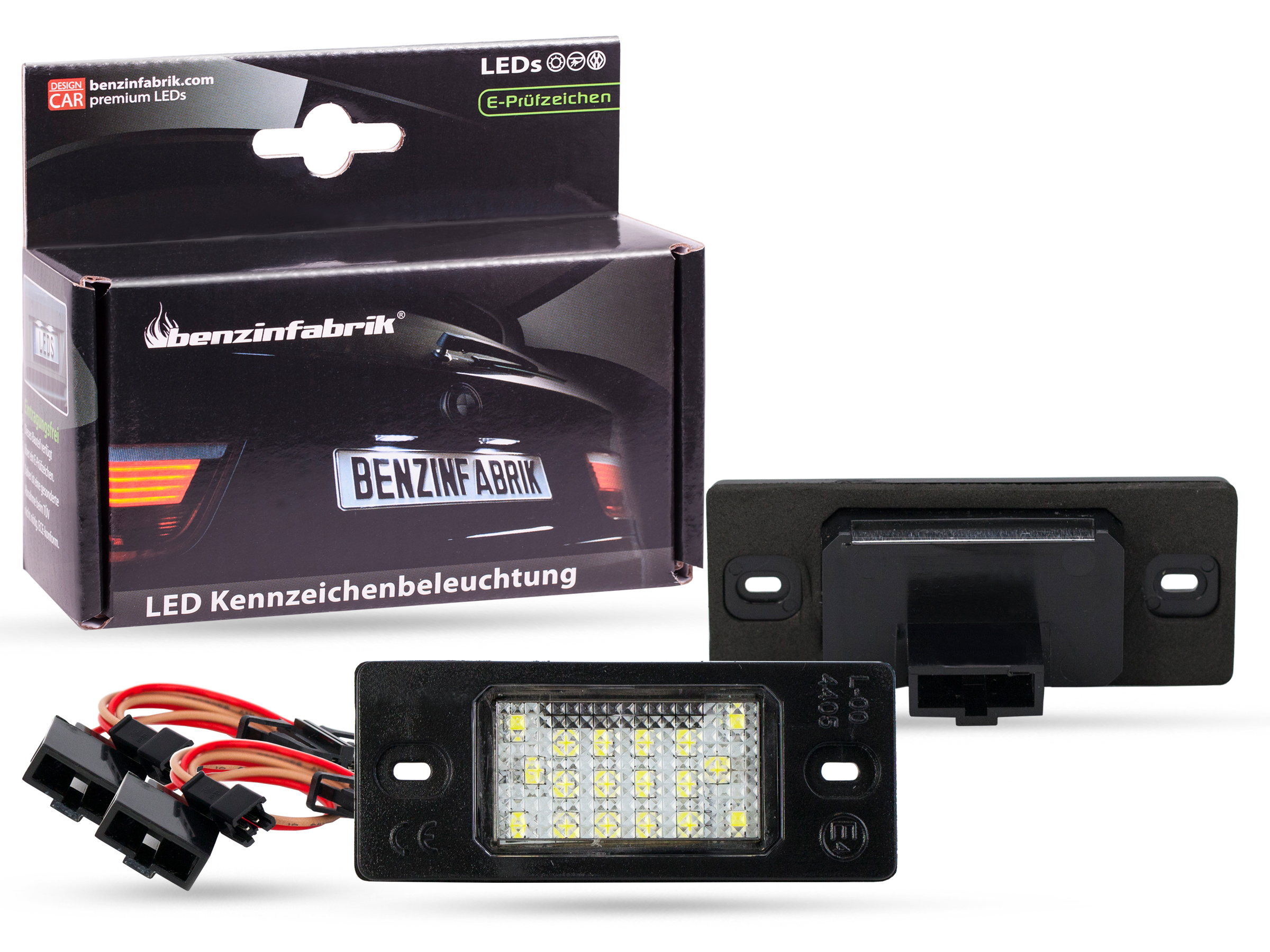 LED Kennzeichenbeleuchtung Module VW Touareg, mit E-Prüfzeichen