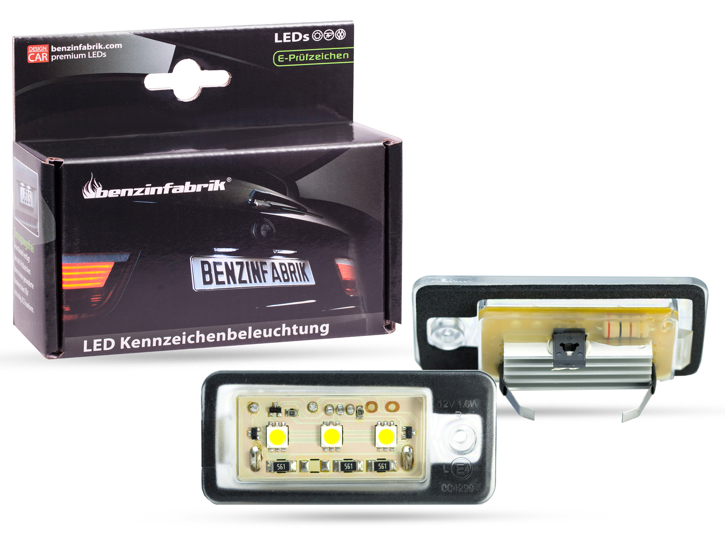 -09 Cabriolet LED Kennzeichen Beleuchtung mit 3 LED CAN BUS für Audi A3 8P Bj